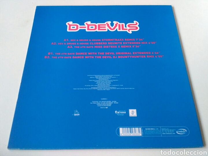 Discos de vinilo: D-Devils - Sex & Drugs & House - Foto 2
