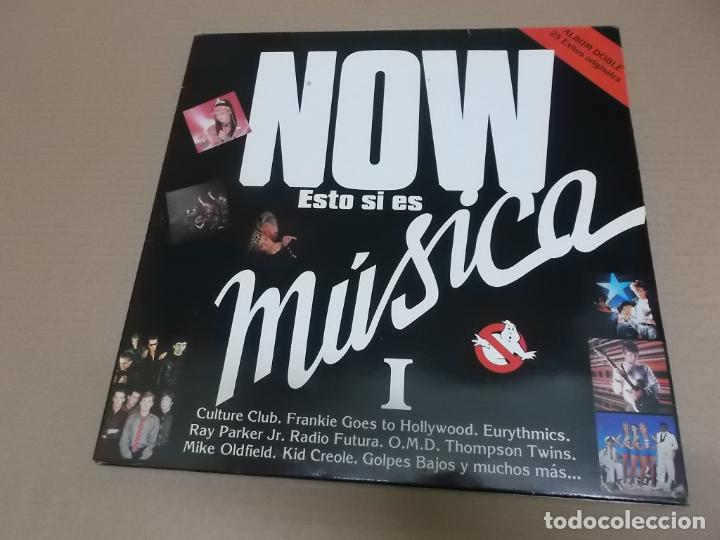 Discos de vinilo: NOW ESTO SI ES MUSICA I (LP) (VER FOTO CONTENIDO COMPLETO) A&Ntilde;O &ndash; 1985 &ndash; DOBLE DISCO PORTADA ABIERTA