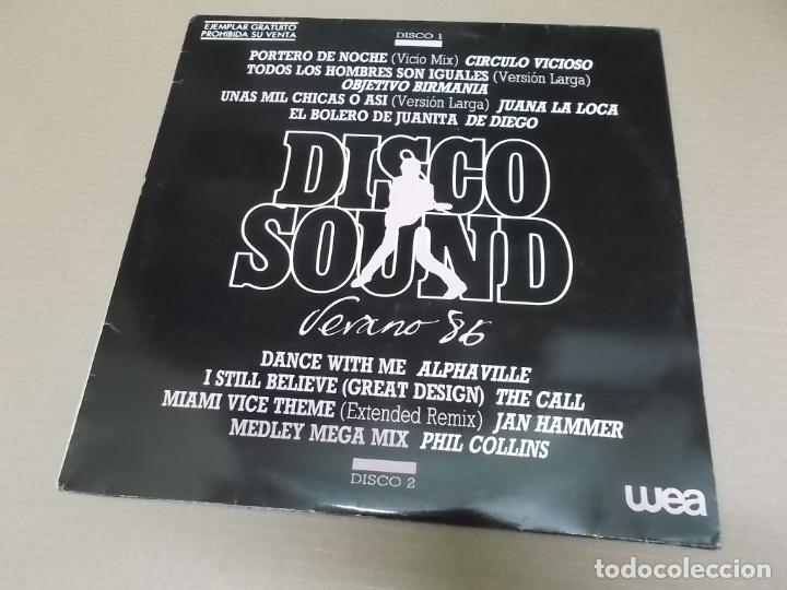 Discos de vinilo: DISCO SOUND VERANO 86 WEA (LP) (VER FOTO CONTENIDO COMPLETO) A&Ntilde;O &ndash; 1986 &ndash; DOBLE DISCO - PROMOCIONAL