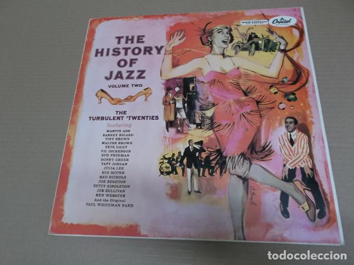 Discos de vinilo: THE HISTORY OF JAZZ VOLUME TWO (LP) (VER FOTO CONTENIDO COMPLETO) A&Ntilde;O &ndash; 1958