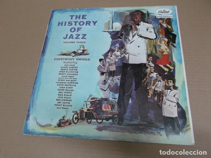 Discos de vinilo: THE HISTORY OF JAZZ VOLUME THREE (LP) (VER FOTO CONTENIDO COMPLETO) A&Ntilde;O &ndash; 1958