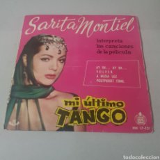 Discos de vinilo: SARITA MONTIEL - CANCIONES DE LA PELICULA MI ULTIMO TANGO
