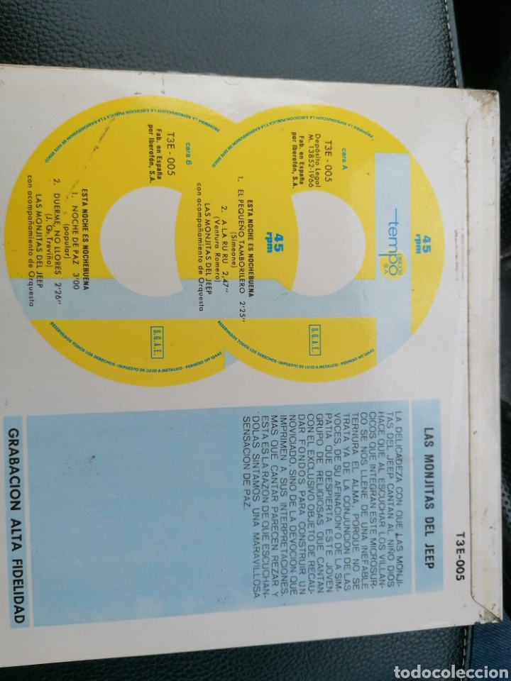 Discos de vinilo: 2 singles las monjitas del Jeep - Foto 3