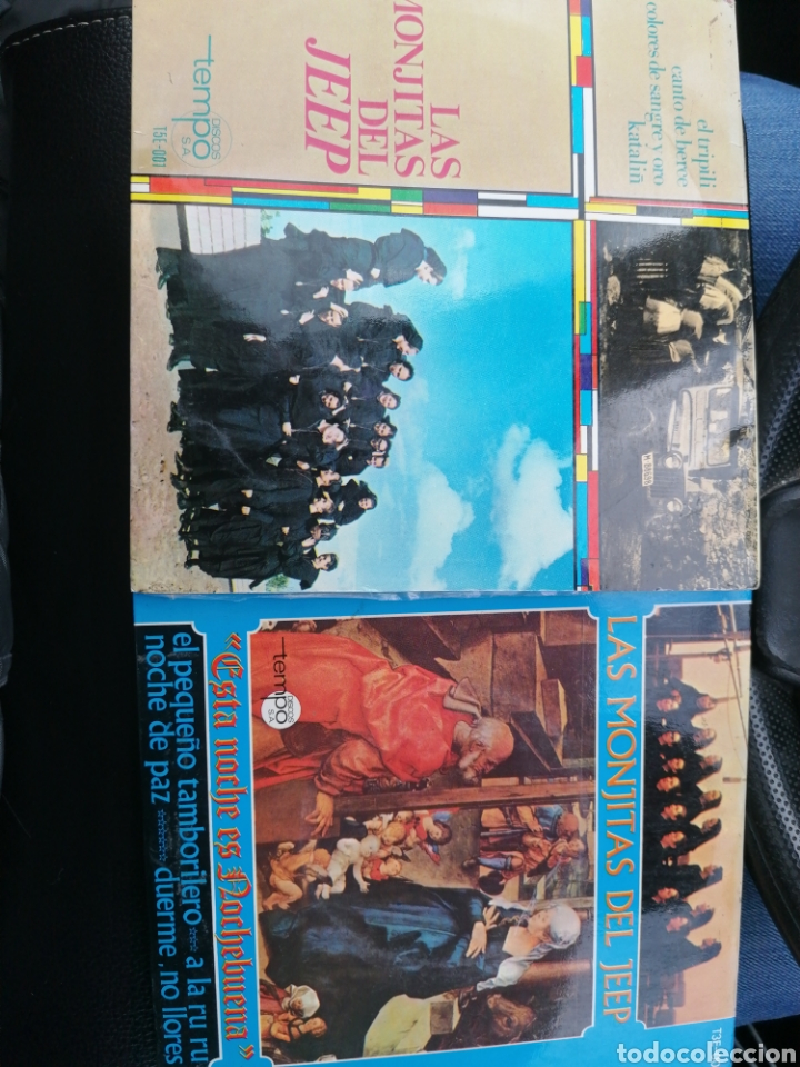Discos de vinilo: 2 singles las monjitas del Jeep - Foto 1