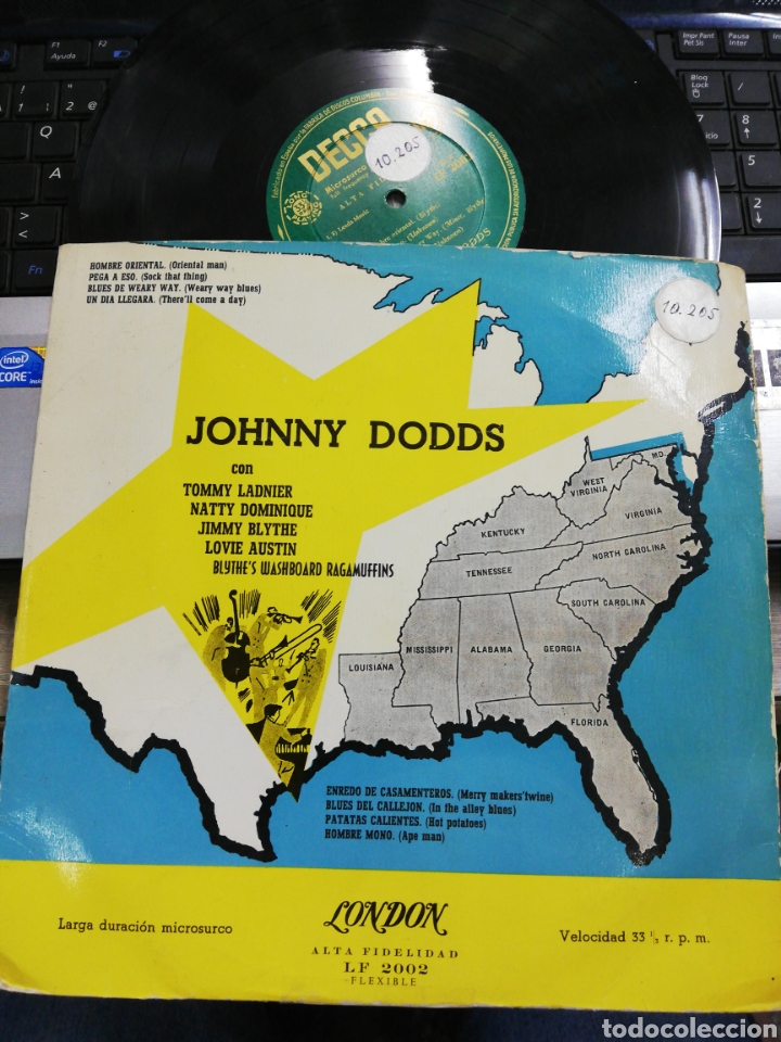 Discos de vinilo: Johnny dodds lp 10 Espa&ntilde;a - Foto 1