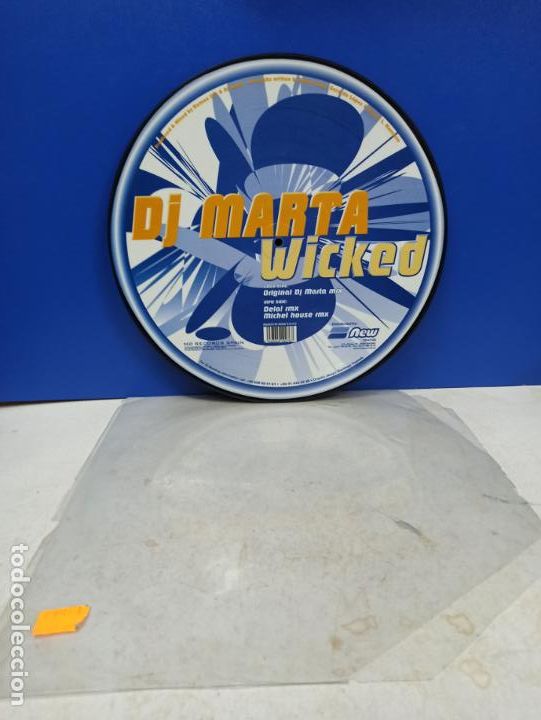 Discos de vinilo: MAXI SINGLE DISCO VINILO PICTURE DISC DJ MARTA WICKED - Foto 1