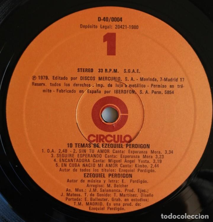 Discos de vinilo: Ezequiel Perdigon. 10 Temas De... Ezequiel Perdigon, Circulo D-40/0004 - Foto 4