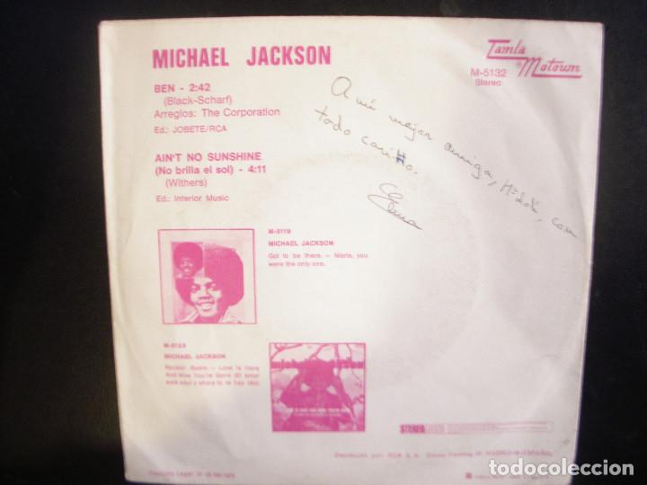Discos de vinilo: MICHAEL JACKSON- BEN. SINGLE. - Foto 2