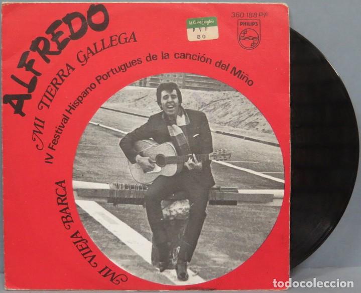 Discos de vinilo: SINGLE. ALFREDO. MI TIERRA GALLEGA - Foto 1