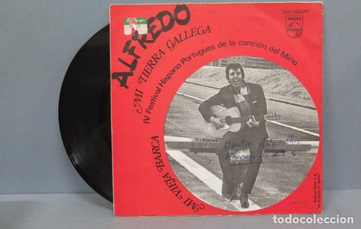 Discos de vinilo: SINGLE. ALFREDO. MI TIERRA GALLEGA - Foto 2