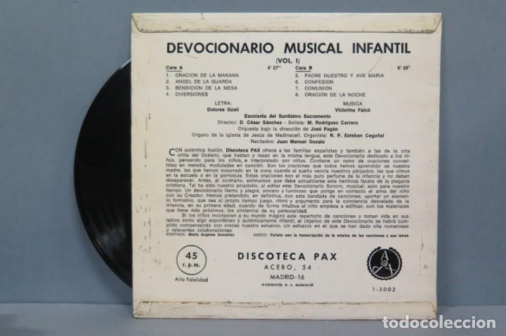 Discos de vinilo: EP. DEVOCIONARIO INFANTIL. VO. 1 - Foto 2