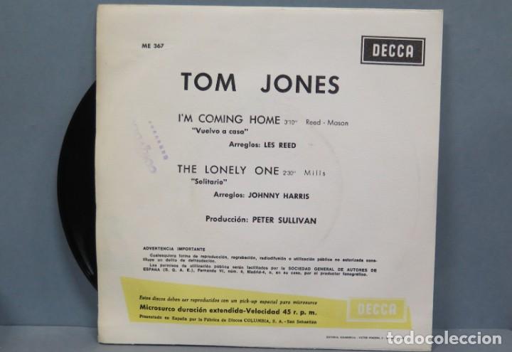 Discos de vinilo: SINGLE. TOM JONES. I&acute;M COMING HOME - Foto 2
