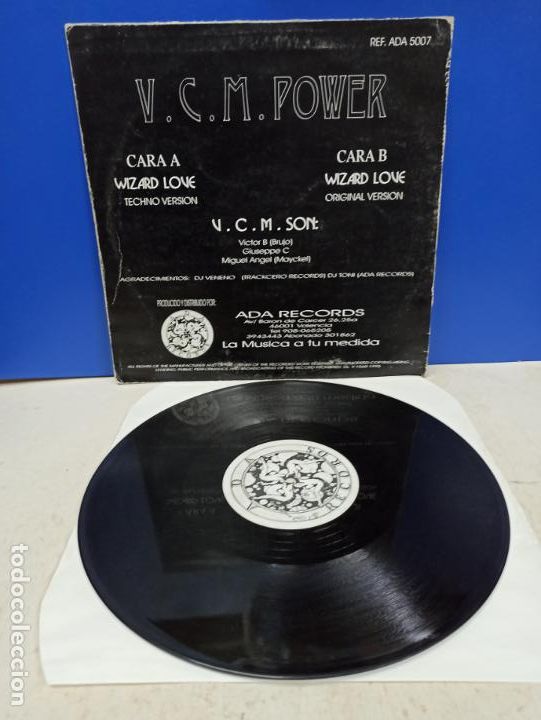 Discos de vinilo: MAXI SINGLE DISCO VINILO VCM POWER WIZARD LOVE - Foto 2