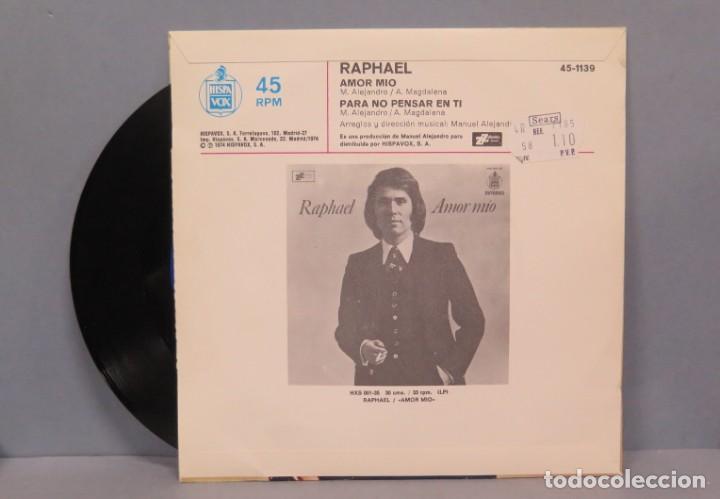 Discos de vinilo: SINGLE. RAPHAEL. AMOR MIO - Foto 2