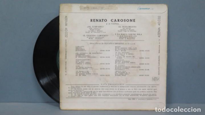 Discos de vinilo: EP. ENATO CAROSONE. EH COMPADRE + 3 - Foto 2