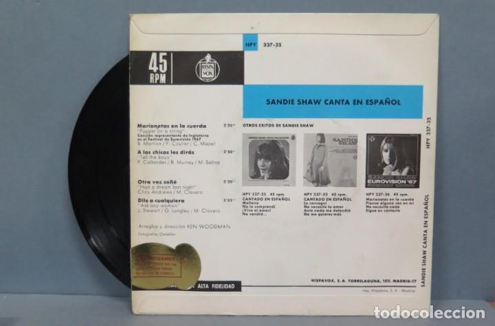 Discos de vinilo: EP. SANDIE SHAW CANTA EN ESPA&Ntilde;OL - Foto 2