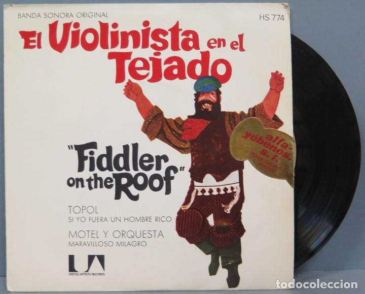 Discos de vinilo: SINGLE. EL VIOLINISTA EN EL TEJADO - Foto 1