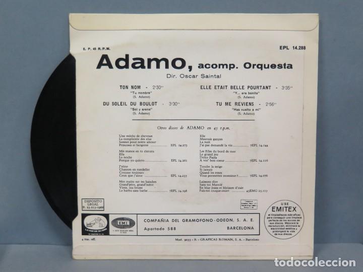 Discos de vinilo: EP. ADAMO. TON NOM - Foto 2