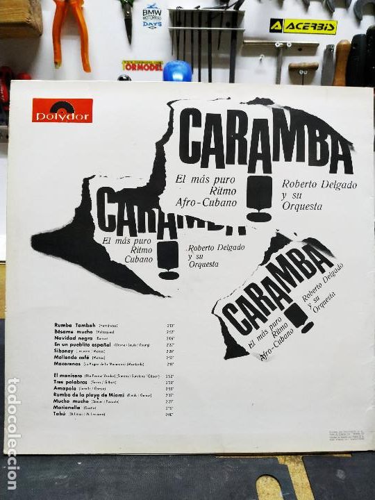 Discos de vinilo: ROBERTO DELGADO Y SU ORQUESTA CARAMBA - Foto 2