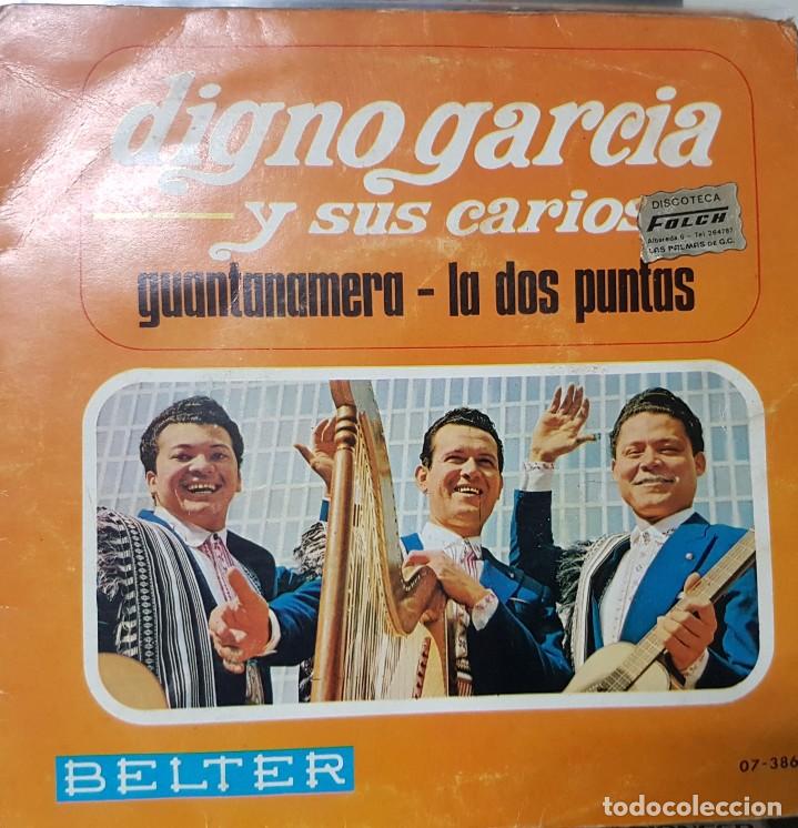 Disques de vinyle: El paraguayo Digno Garc&iacute;a y sus Carios - Guantanamera - la dos puntas - Belter Ed. Espa&ntilde;a - 1967
