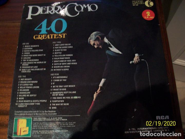 Discos de vinilo: PERRY COMO- 40 GREATEST- 2 LP - Foto 2
