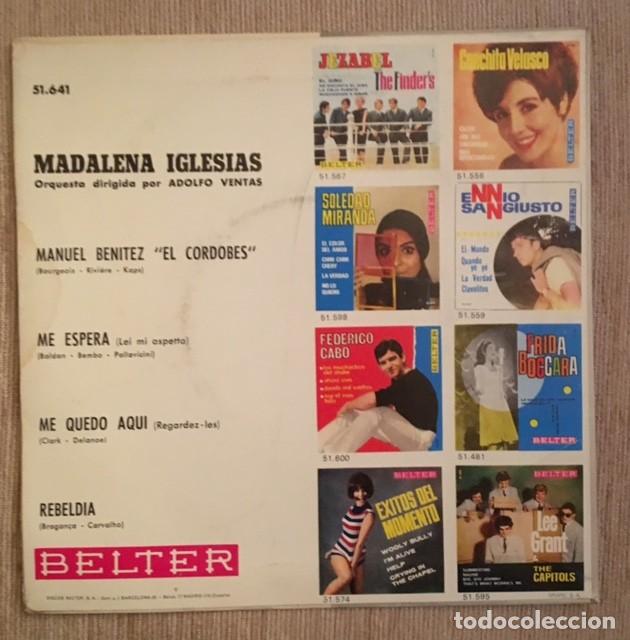 Discos de vinilo: MADALENA IGLESIAS - 1966 - Foto 2