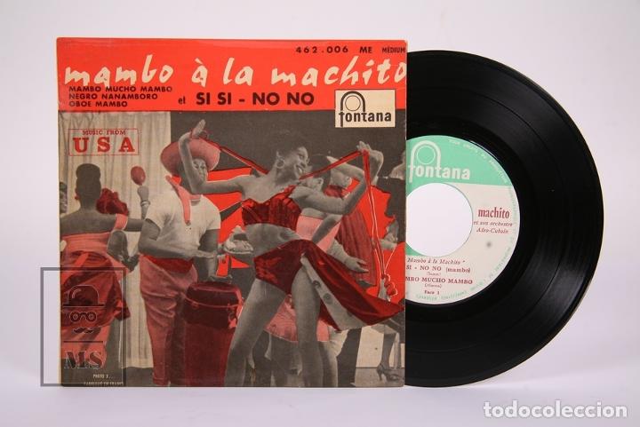 Disques de vinyle: Disco EP De Vinilo - Mambo a la Machito / Machito y su Orquesta Afro-Cubana - Fontana 1958 - Francia