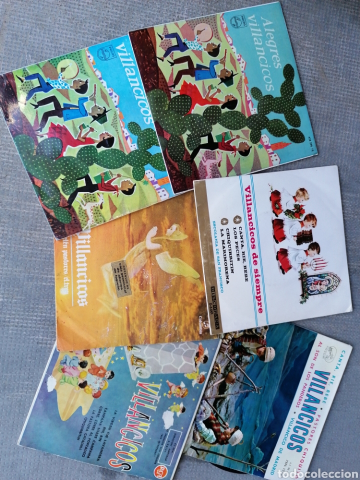 Discos de vinilo: 6 single villancicos - Foto 1