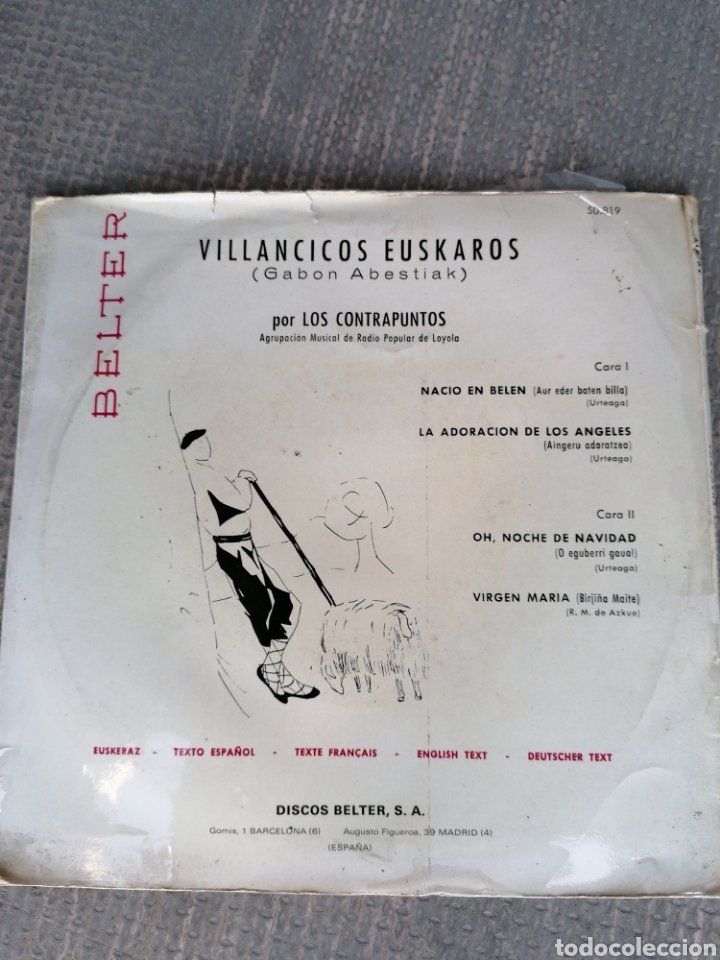 Discos de vinilo: Villancicos Euskaros - Foto 2