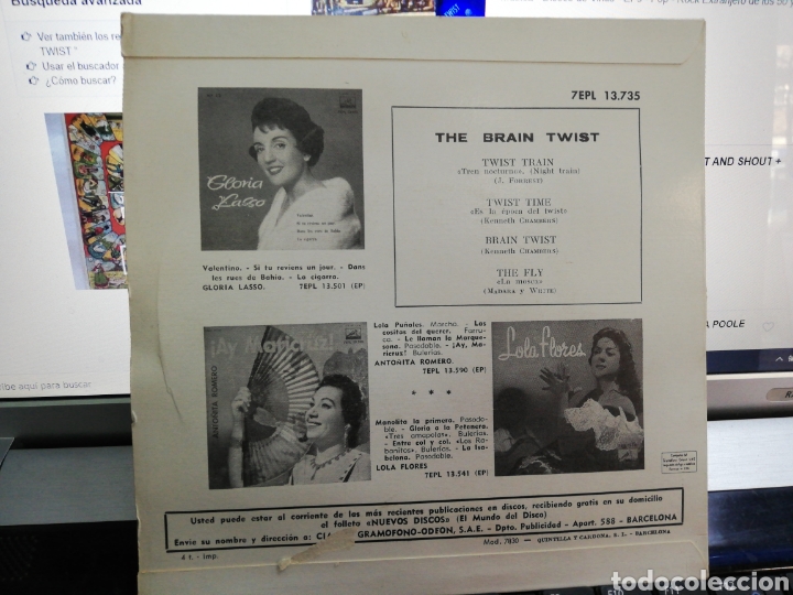 Discos de vinilo: The Brian twist ep Espa&ntilde;a 1962 - Foto 2