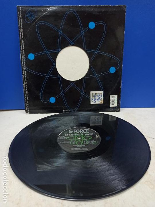 Discos de vinilo: MAXI SINGLE DISCO VINILO G FORCE EVERYBODY MOVE - Foto 2