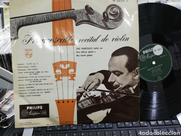 Discos de vinilo: Francescatti, recital de violin espa&ntilde;a