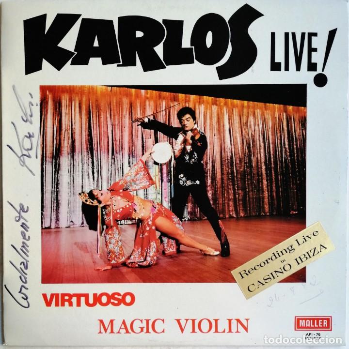 Discos de vinilo: Karlos. Live! Virtuoso Magic Violin, Maller API-76 - Foto 1