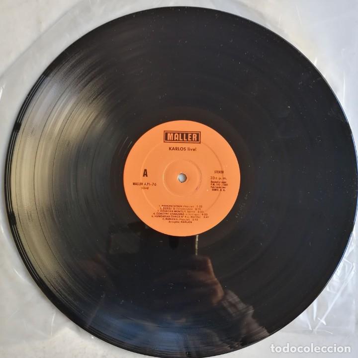Discos de vinilo: Karlos. Live! Virtuoso Magic Violin, Maller API-76 - Foto 5