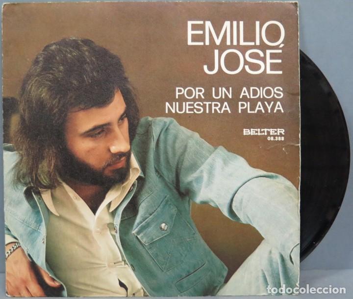 Discos de vinilo: SINGLE. EMILIO JOSE. POR UN ADIOS - Foto 1
