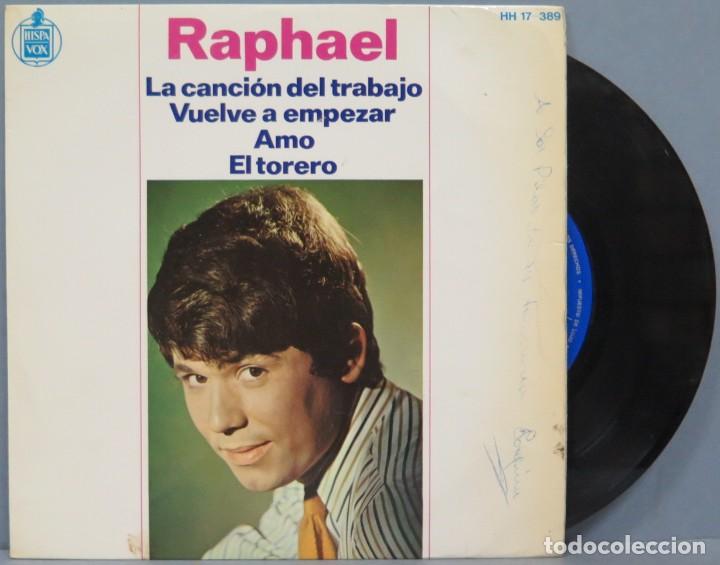 Discos de vinilo: EP. RAPHAEL. LA CANCION DEL TRABAJO - Foto 1