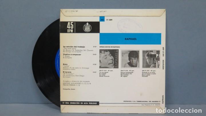 Discos de vinilo: EP. RAPHAEL. LA CANCION DEL TRABAJO - Foto 2