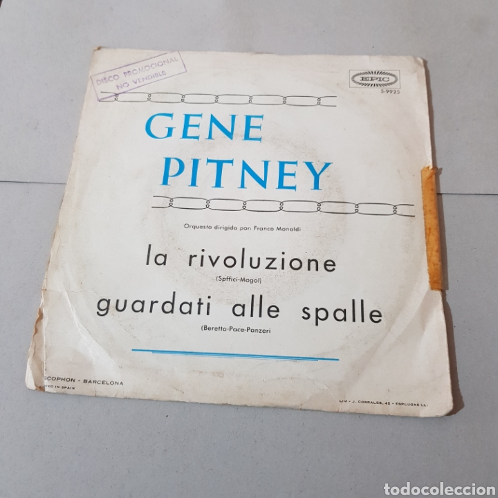 Discos de vinilo: GENE PITNEY - SAN REMO 1967 - Foto 2
