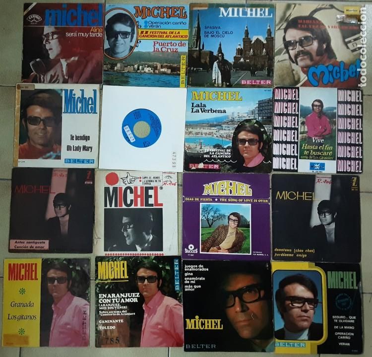 Discos de vinilo: LOTE DE 14 SINGLES Y 3 EPS DE MICHEL - Foto 1