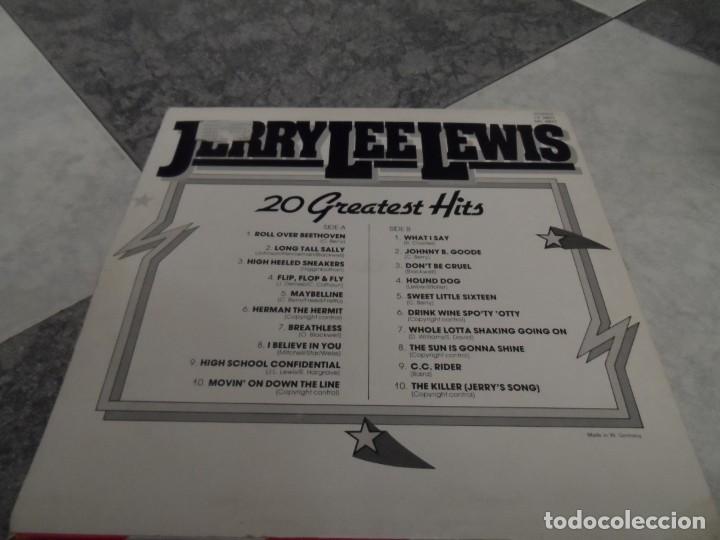 Discos de vinilo: JERRY LEE LEWIS 20 GREATES HITS - Foto 3