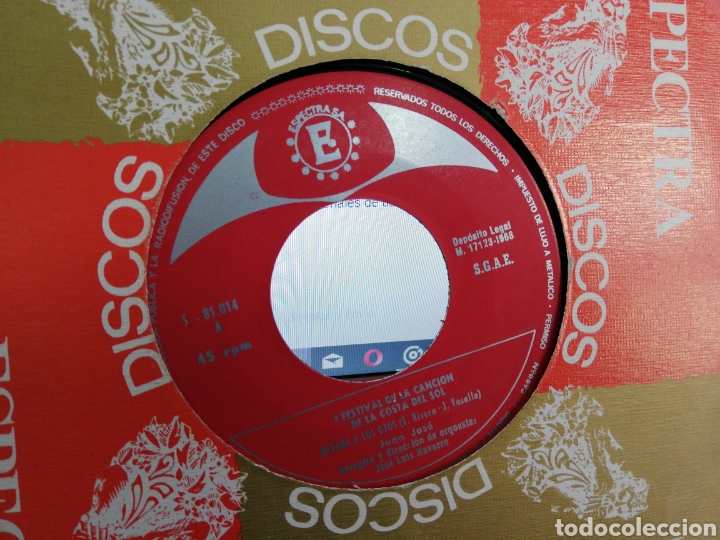Discos de vinilo: Juan Jos&eacute; single m&iacute;rame a la cara 1968 - Foto 1