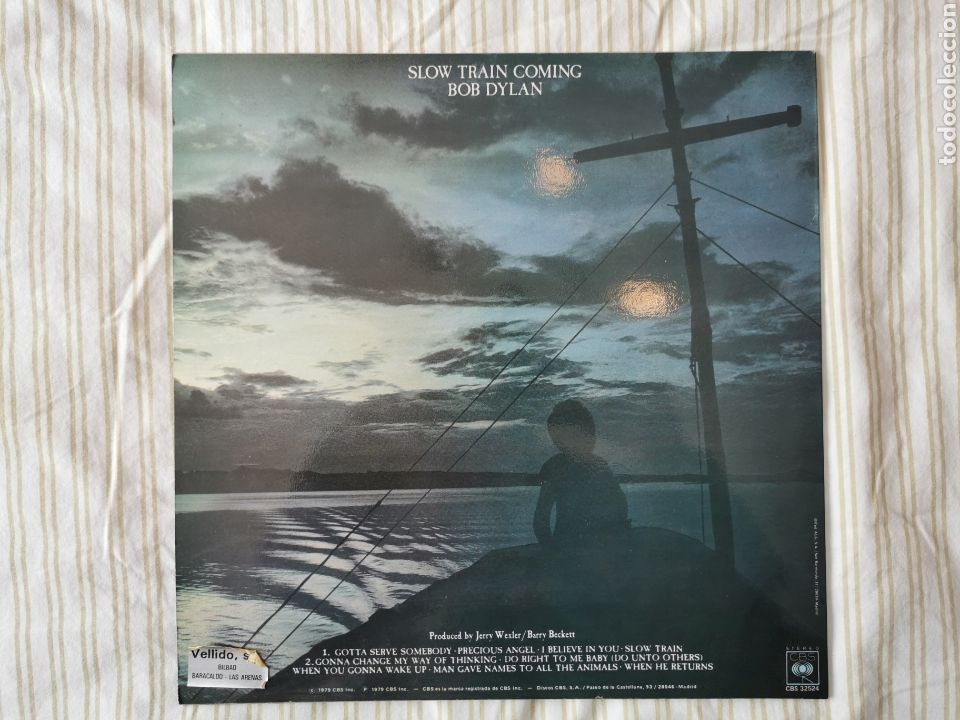 Discos de vinilo: Disco Bob Dylan Slow train coming 1979 - Foto 2