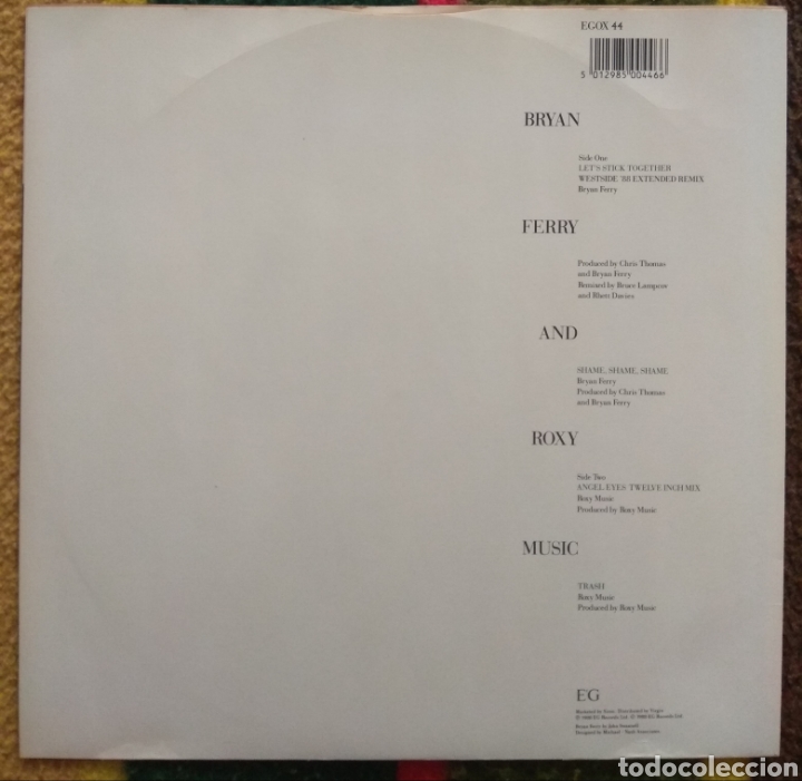 Discos de vinilo: Bryan Ferry&nbsp;&lrm;&ndash;&nbsp;Lets Stick Together - Foto 2