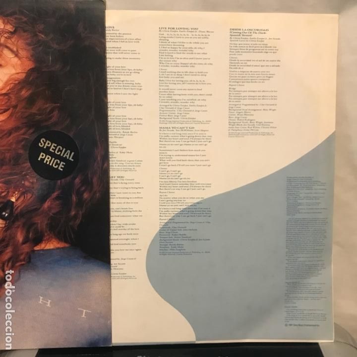 Discos de vinilo: Gloria Estefan ?&ndash; Into The Light 1991 - Foto 4