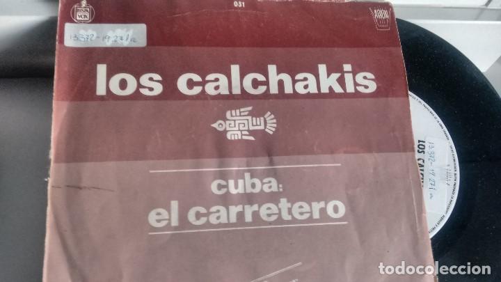 Disques de vinyle: SINGLE ( VINILO)-PROMOCION- DE LOS CALCHAKIS A&Ntilde;OS 80