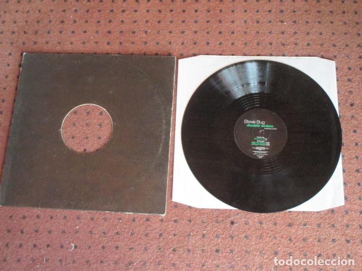 Discos de vinilo: STEVE BUG - DOUBLE ACTION - MAXI - UK - POKER FLAT RECORDINGS - LV - - Foto 1