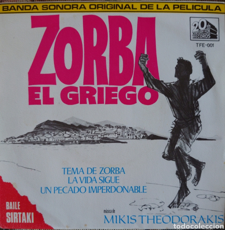 anthony quinn banda sonora de la película zorba Comprar Discos EP