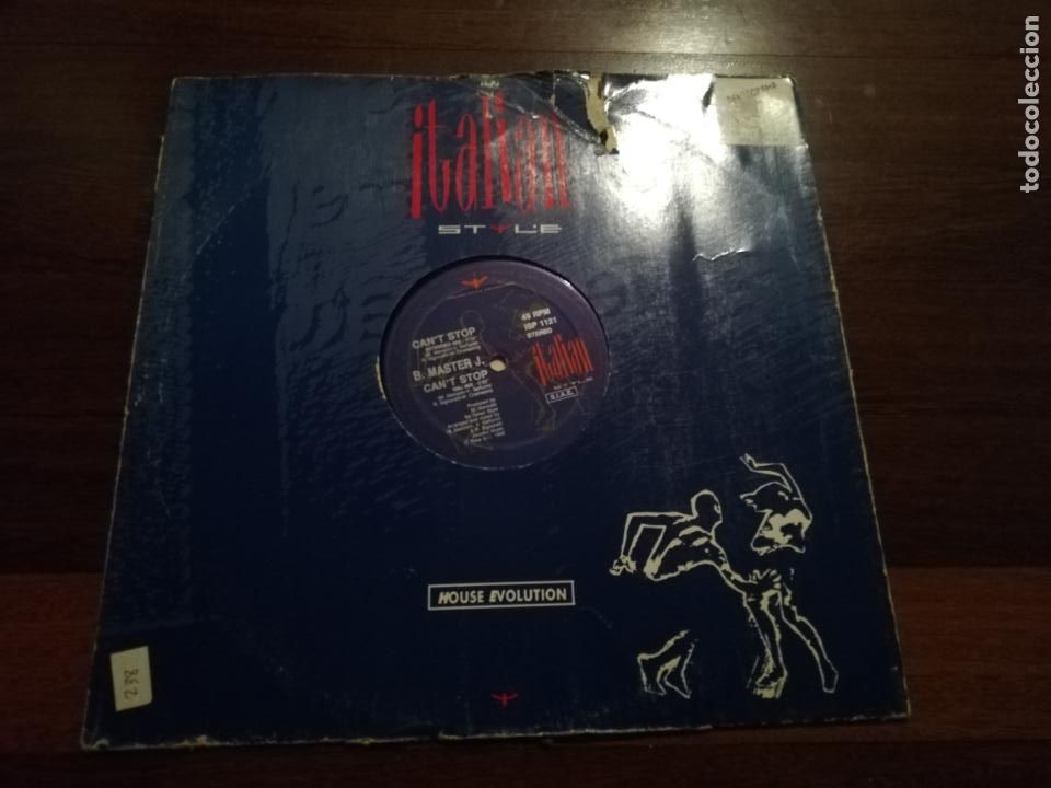 Discos de vinilo: B. M&aacute;ster J. - cant stop. m&aacute;xi italia - Foto 1