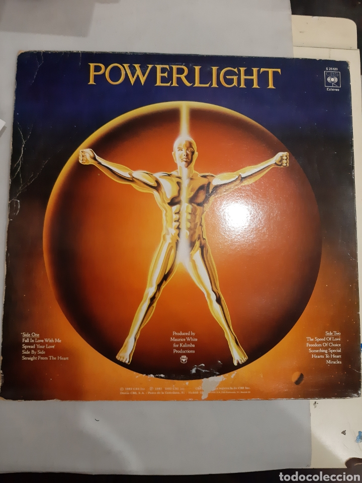 Discos de vinilo: Cbs 1982 Earth Wind Fire Oower Light - Foto 2