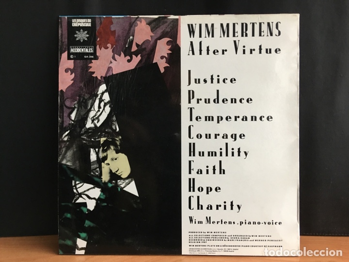 Discos de vinilo: Wim Mertens - After Virtue (LP) - Foto 2